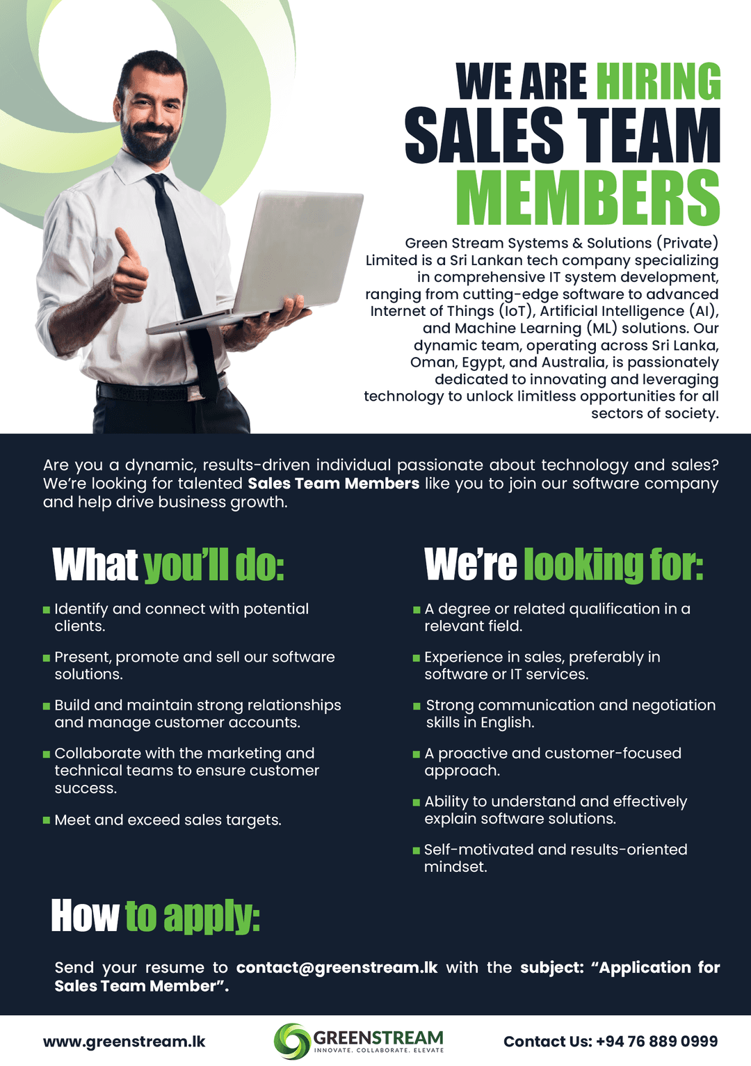 We're Hiring: Sales Team Members